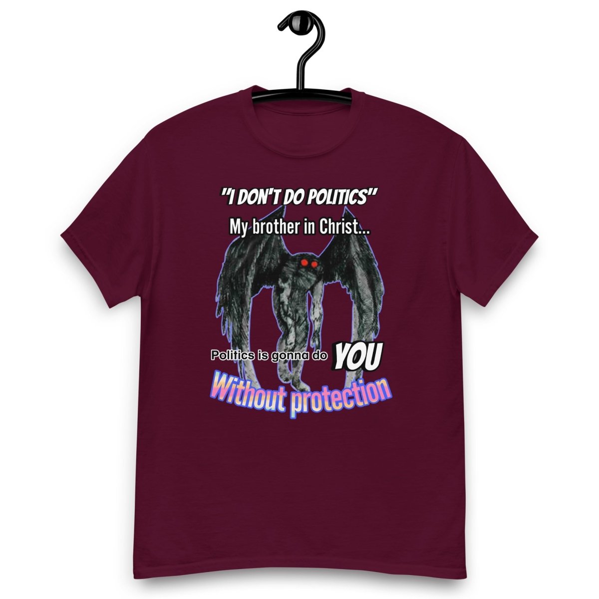 Mothman Beware Unisex Tee - CuddlyCryptids