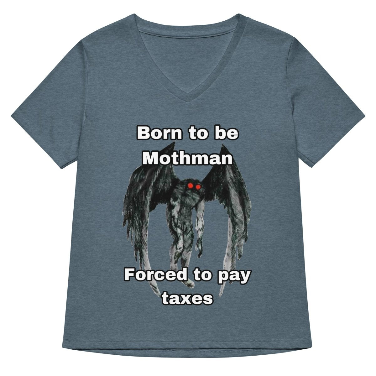 Women’s Mothman relaxed v - neck t-shirt - CuddlyCryptids