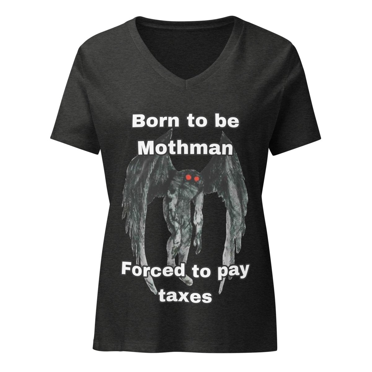 Women’s Mothman relaxed v - neck t-shirt - CuddlyCryptids