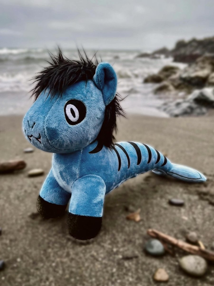 Mythical Kelpie Plush with Poseable Bendable Tail – Pre-Order Now - CuddlyCryptids
