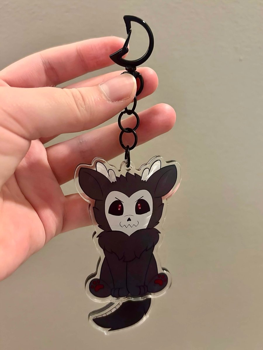 Wagging Tail Wendigo Keychain - CuddlyCryptids