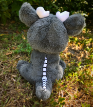 Load image into Gallery viewer, Dark Cryptid Pup Plush Stuffed Toy - Cuddly Cryptids - To the back
