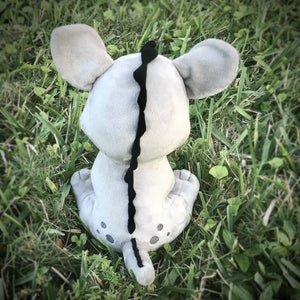 Chupacabra Plush Stuffed Toy - CuddlyCryptids - From the Back.
