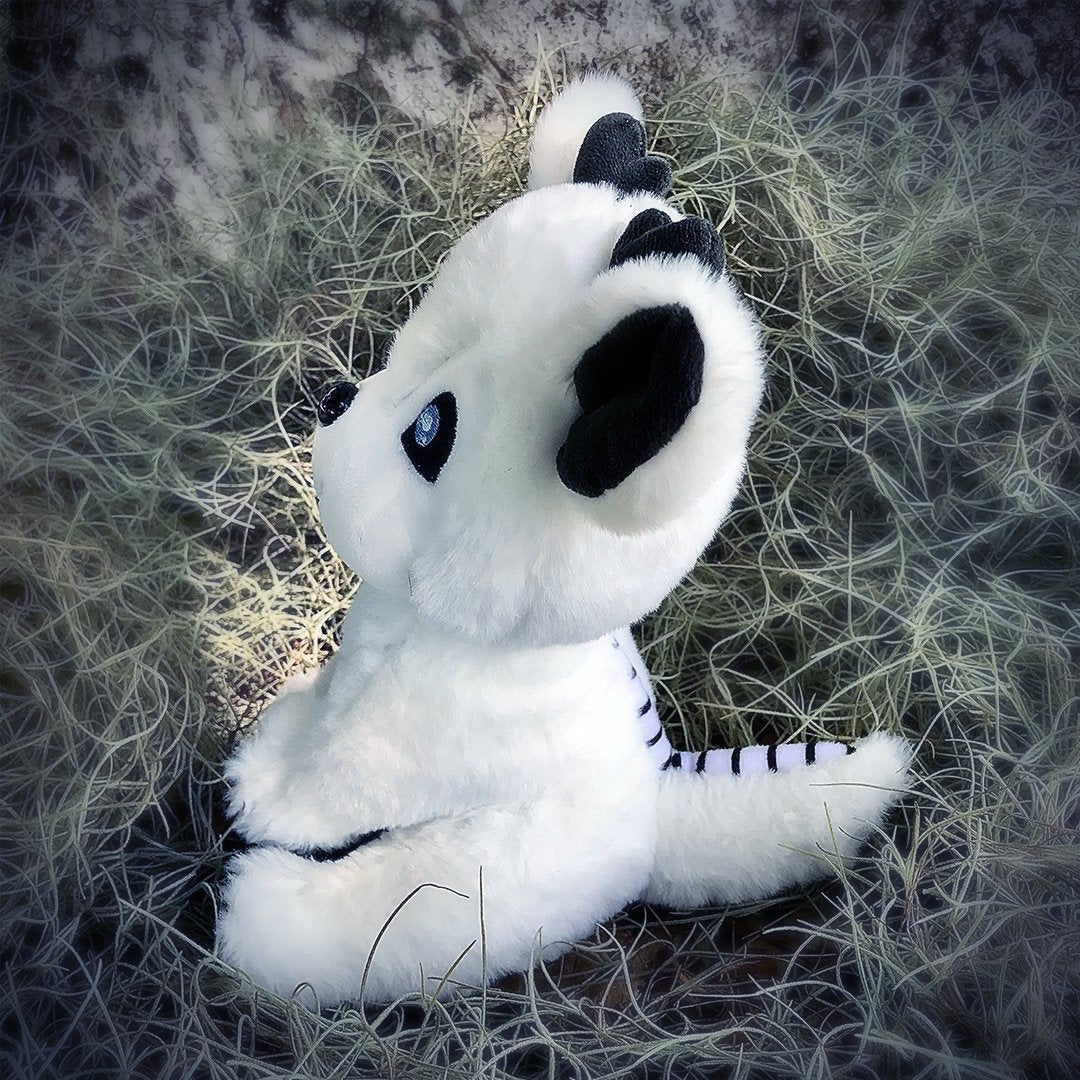 Snowy Cryptid Pup Plush Stuffed Toy - CuddlyCryptids