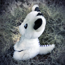 Load image into Gallery viewer, Snowy Cryptid Pup Plush Stuffed Toy - CuddlyCryptids
